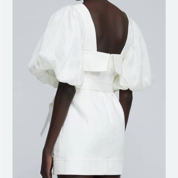 ACLER LOVELL belted puff sleeve DRESS NWT. US 2 / AU 6. Would fit size 0-2 - Picture 4 of 5